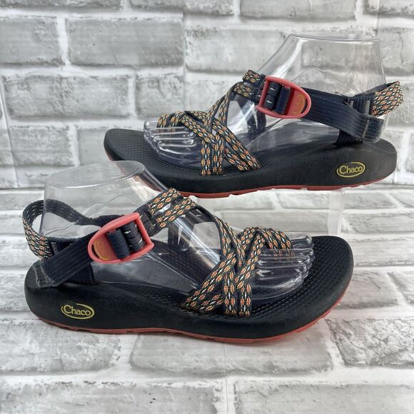 Chaco Women’s Size 9 Z Cloud X3 Coral and Blue Strappy Hiking Sandals - Picture 1 of 11